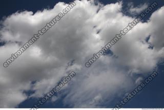 Photo Texture of Blue Clouded Clouds